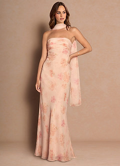 Kala Peach Maxi Dress image3