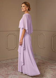 Azazie Bowie Abiti per la Madre della Sposa Abito A-Line in Chiffon Lilla Glassato image3