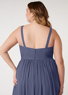 Azazie Chanel Bridesmaid Dresses Stormy A-Line Pleated Chiffon Dress image11