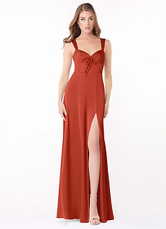 Azazie Alexia Stretch Satin Dress Final Sale  image1