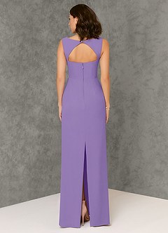 Azazie Flori Bridesmaid Dresses Tahiti Sheath Square Neckline Chiffon Dress image2