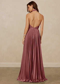 Christian Siriano Bridal for Azazie 1007 Bridesmaid Dresses Amethyst A-Line Pleated Stretch Satin Dress image6