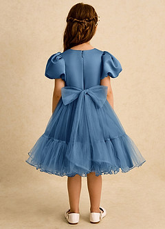 Azazie Cocoa Blumenmädchenkleider Ballkleid Plissee Tüll Kleid Zwielichtviolett image5