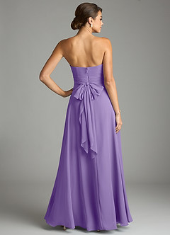 Azazie Tamira Suknie dla druhen Linia A Pofałdowany Szyfon Do ziemi Sukienka image4