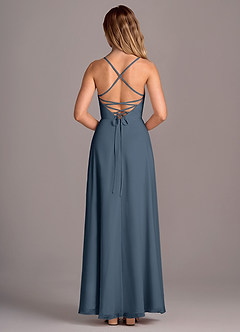 Azazie Mei Suknie dla druhen Linia A Szyfon Do ziemi Sukienka image6