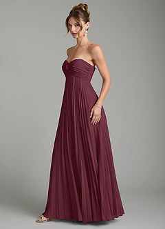 Azazie Tempest Bridesmaid Dresses Cabernet Empire Corset Chiffon Convertible Dress image11
