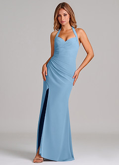 Azazie Emeria Suknie dla druhen Syrena Dekolt w kształcie serca Szyfon Do ziemi Sukienka image1