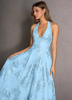 Abito Maxi Cielo Blu Isabeau image5