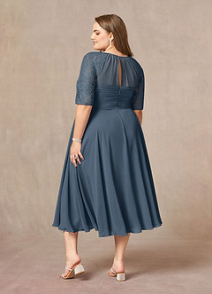 Azazie Dorothea Mother of the Bride Dresses Neptune A-Line Scoop lace Chiffon Dress image6