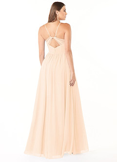 Azazie Cora Bridesmaid Dresses Pearl Pink A-Line Pleated Chiffon Dress image25