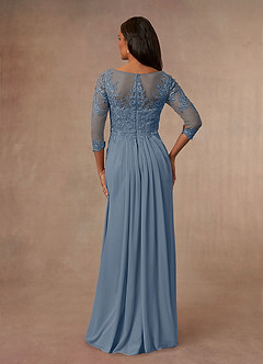 Azazie Calanthe Mother of the Bride Dresses Twilight A-Line Scoop Chiffon Dress image3