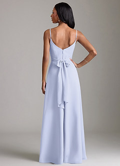 Azazie Kali Brudtärnklänningar Klä av A-Linje i Chiffong Plisserad Lavendel image4