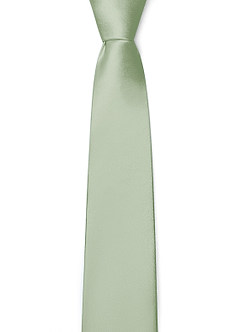 front Matte Satin Skinny Tie