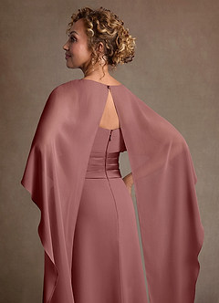 Azazie Marilla Suknie dla Matki Panny Młodej Linia A Pofałdowany Szyfon Długość podłogi Sukienka image7