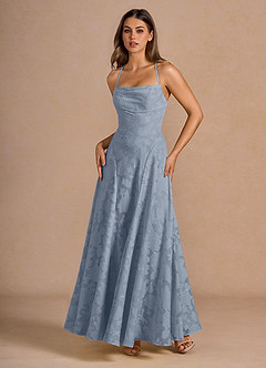 Marlo Powder Blue Corset Prom Dress image3