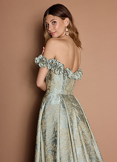 Zora Vintage Blue Gown image8