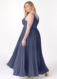 Azazie Raychelle Bridesmaid Dresses Stormy A-Line V-Neck Chiffon Dress image10