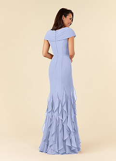 Azazie Bailora Mother of the Bride Dresses Ice Mermaid Ruched Chiffon Dress image3