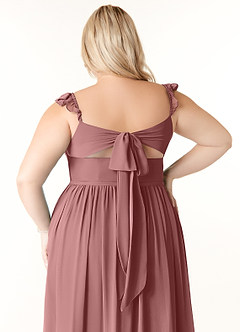 Azazie Metz Bridesmaid Dresses Desert Rose A-Line Sweetheart Ruched Chiffon Dress image12