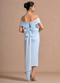 Andrea Sky Blue Midi Dress image7