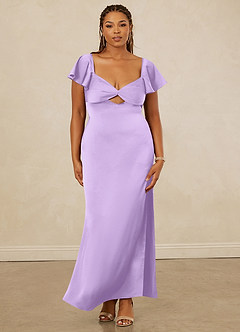 Christian Siriano Bridal for Azazie 1005 Brautjungfernkleider Etui Herzausschnitt Stretch-Satin Kleid Flieder image12