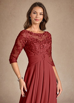 Azazie Marietta vestidos de madre de la novia Vestido de Óxido de Encaje de Corte En A image7