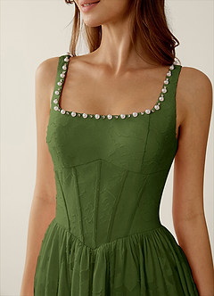 Megan Olive Lace A-line Prom Dress image6