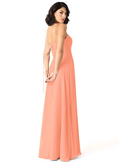 Azazie Rosey Final Sale Sunset A-Line Sweetheart Neckline Chiffon Dress image4