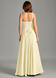 Azazie Evadina Suknie dla druhen Linia A Gorset Szyfon Do ziemi Sukienka image2