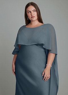 Azazie Stefania Vestidos de damas de honor Vestido Crepúsculo de Satén Elástico de Línea A image14