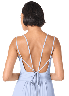 Azazie Farren Bridesmaid Dresses Ice A-Line Pleated Chiffon Convertible Dress image8