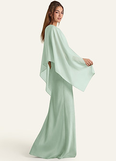 front Azazie Aleena chiffonsjal i matchende farve