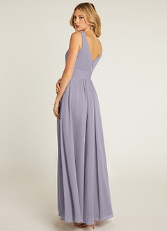 Azazie Pierrette Bridesmaid Dresses Fog A-Line Pleated Chiffon Dress image23