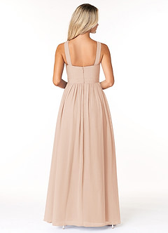 Azazie Elvira Bridesmaid Dresses English Rose A-Line Pleated Chiffon Dress image4