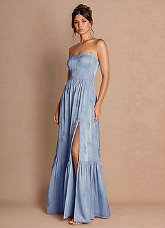 Floria Powder Blue Maxi Dress image4
