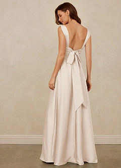 Christian Siriano Bridal for Azazie 1001 Bridesmaid Dresses White Alabaster A-Line Sweetheart Neckline Stretch Satin Dress image5