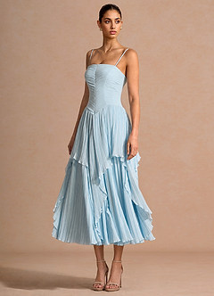 Robe Midi Bleu Ciel Kerensa image3