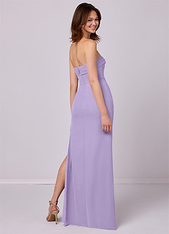 Barbie ♥ Azazie Bridesmaid Dresses Lilac Sheath Strapless Chiffon Convertible Dress image12