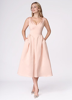 Liora Blush Pink Midi Dress image5