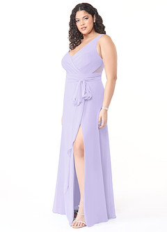 Azazie Alva Bridesmaid Dresses A-Line Convertible Pleated Chiffon Floor-Length Dress image9