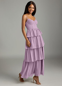 Azazie Kaiden Bridesmaid Dresses Wisteria A-Line Sweetheart Neckline Chiffon Dress image3