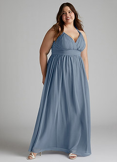 Azazie Ashia Final Sale Twilight A-Line Pleated Chiffon Dress image9