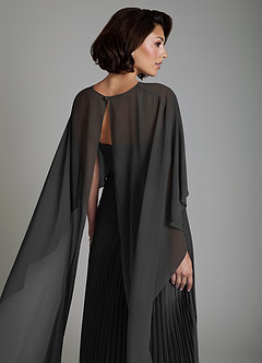 Azazie Micah Bridesmaid Dresses Black A-Line Corset Stretch Satin Convertible Dress image8
