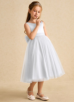 Azazie Winnie Flower Girl Klänningar Klänning Balklänning i Tyll Rosett image6