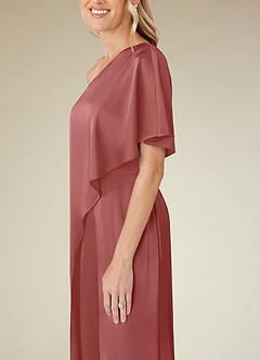 Azazie Hagretta Mother of the Bride Dresses Antique Rose Jumpsuit/Pantsuit Stretch Satin Dress image7