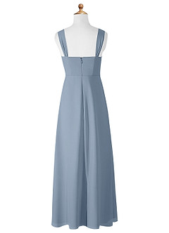Azazie Denice Junior Dusty Blue A-Line Chiffon Dress image9