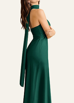 front Azazie Bijpassende kleur stretch satijnen sjaal