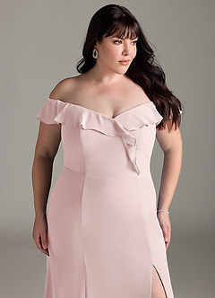 Azazie Sophie 신부 들러리 드레스 A라인 쉬폰 플로어 길이 드레스 image11
