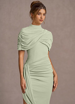 Nevaeh Light Green Midi Dress image4