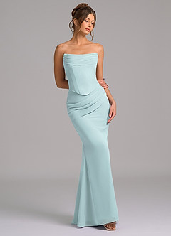 Azazie Sorrel Suknie dla druhen Syrena Gorset Szyfon Do ziemi Sukienka image7